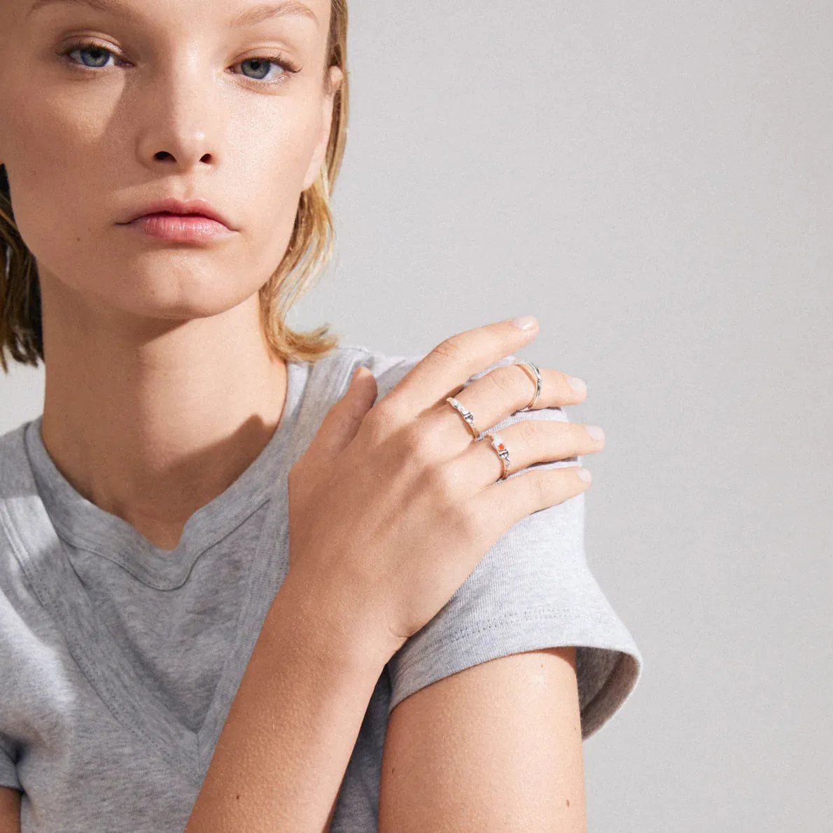 Trust Silver Plated Ring Set sold by Silver Lotus product image thumbnail 2