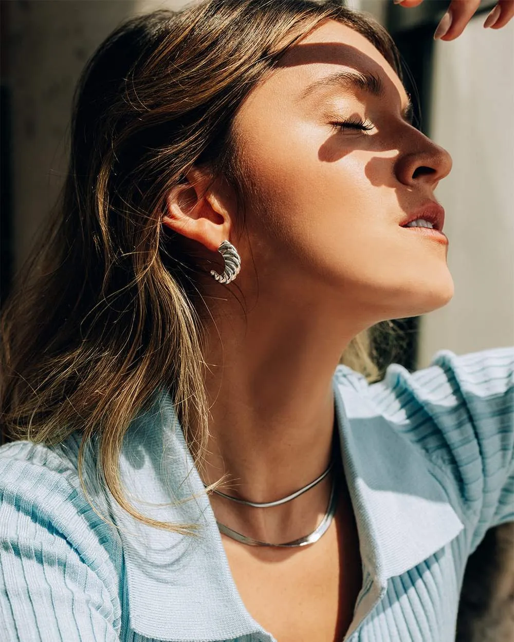 Cresson Silver Hoops sold by Silver Lotus product image thumbnail 2