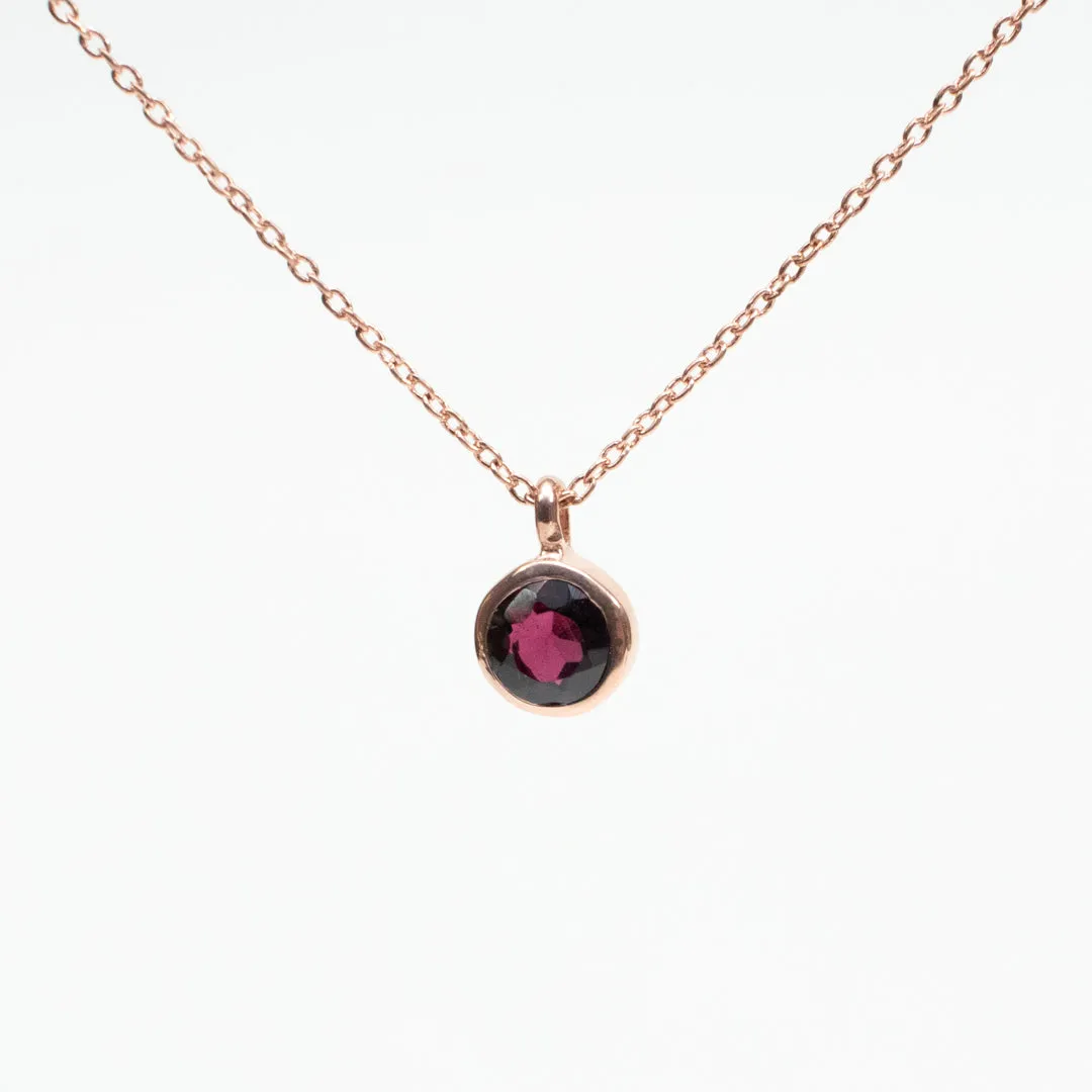 January Birthstone Necklace sold by Silver Lotus product image thumbnail 4