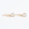 Rainbow Moonstone Gold Vermeil Teardrop Earrings sold by Silver Lotus