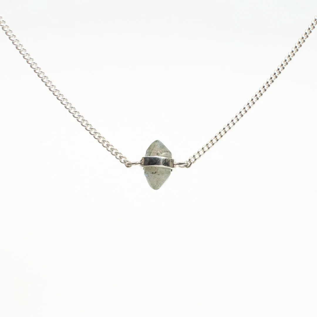 Silver Labradorite Wrap Necklace sold by Silver Lotus