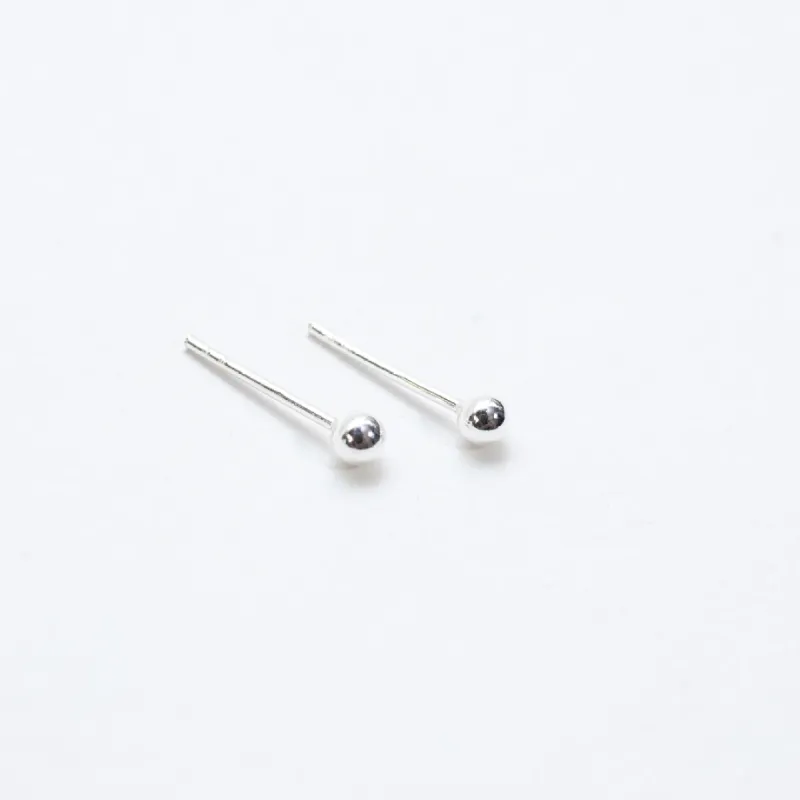 Silver 3mm Ball Studs sold by Silver Lotus