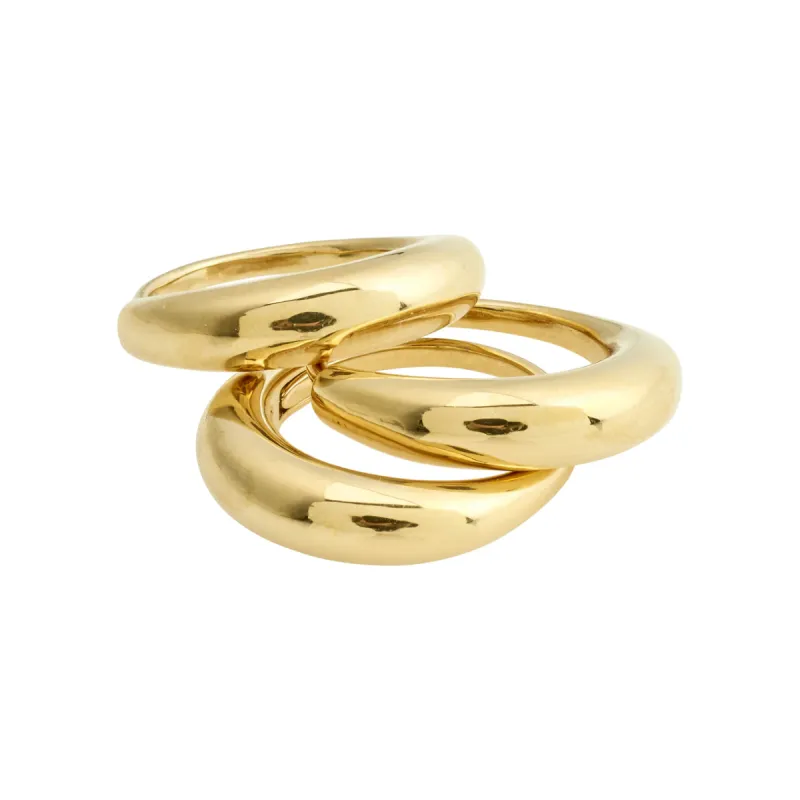 Be Gold Plated Ring Set sold by Silver Lotus