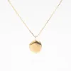 Gold Vermeil Round Locket sold by Silver Lotus