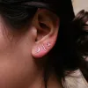 Silver Double Cubic Zirconia Studs sold by Silver Lotus