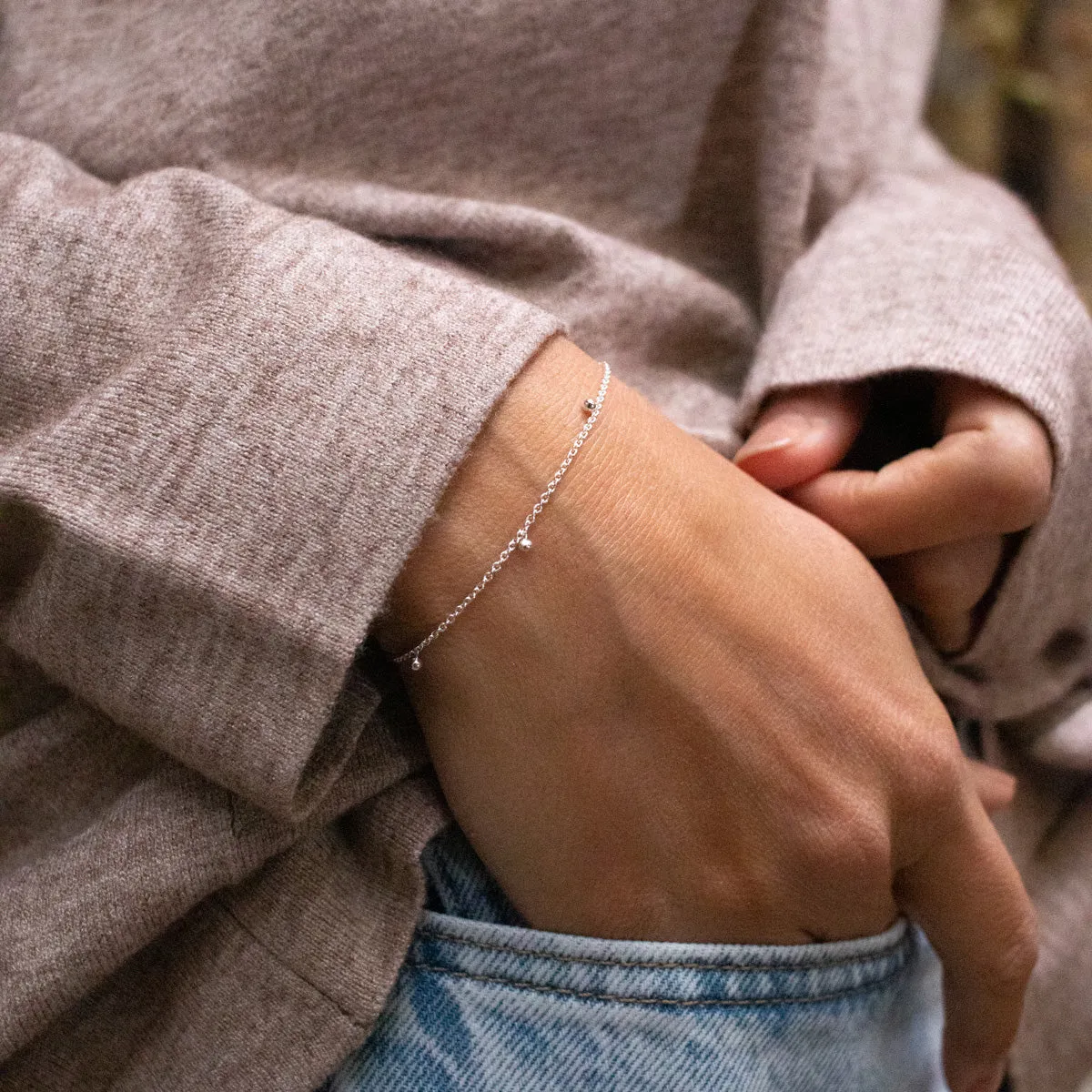 Silver Drops Bracelet sold by Silver Lotus product image thumbnail 3