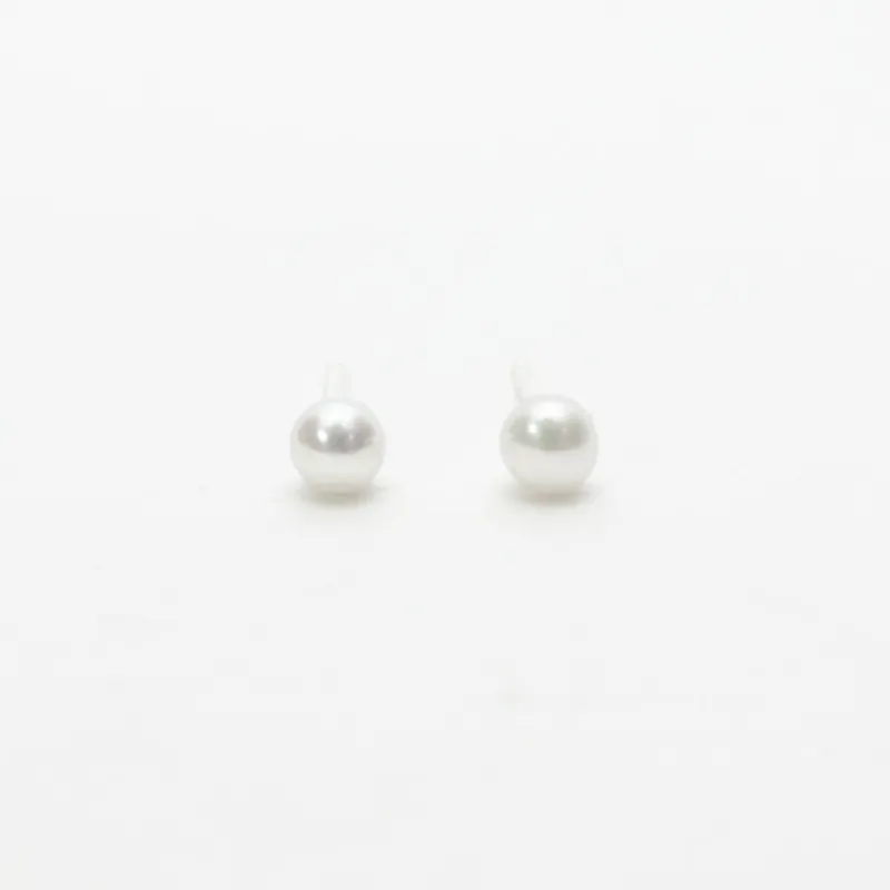 Small Pearl Studs sold by Silver Lotus