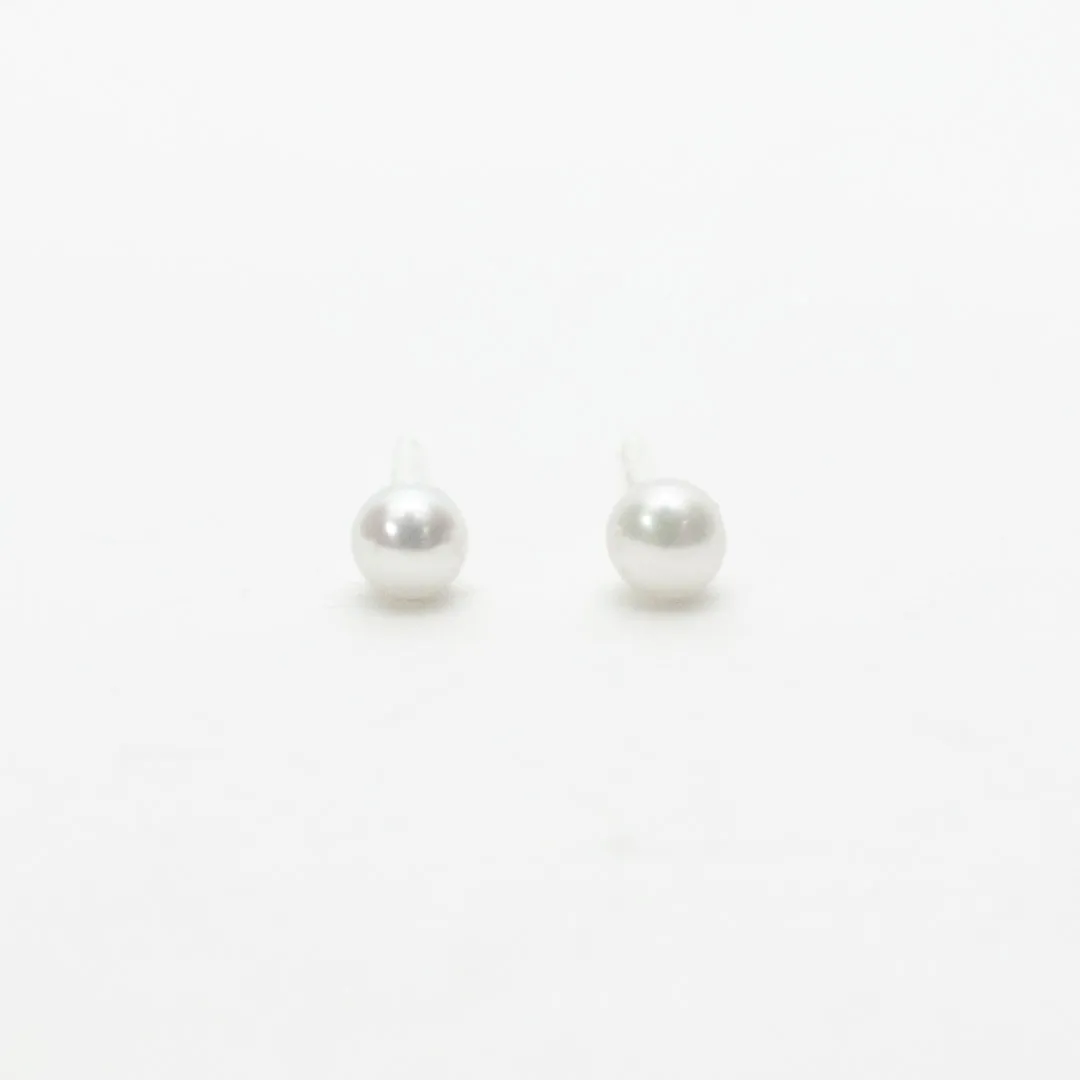 Small Pearl Studs sold by Silver Lotus