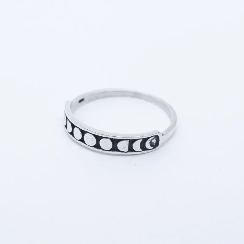 Silver Moon Phase Band sold by Silver Lotus