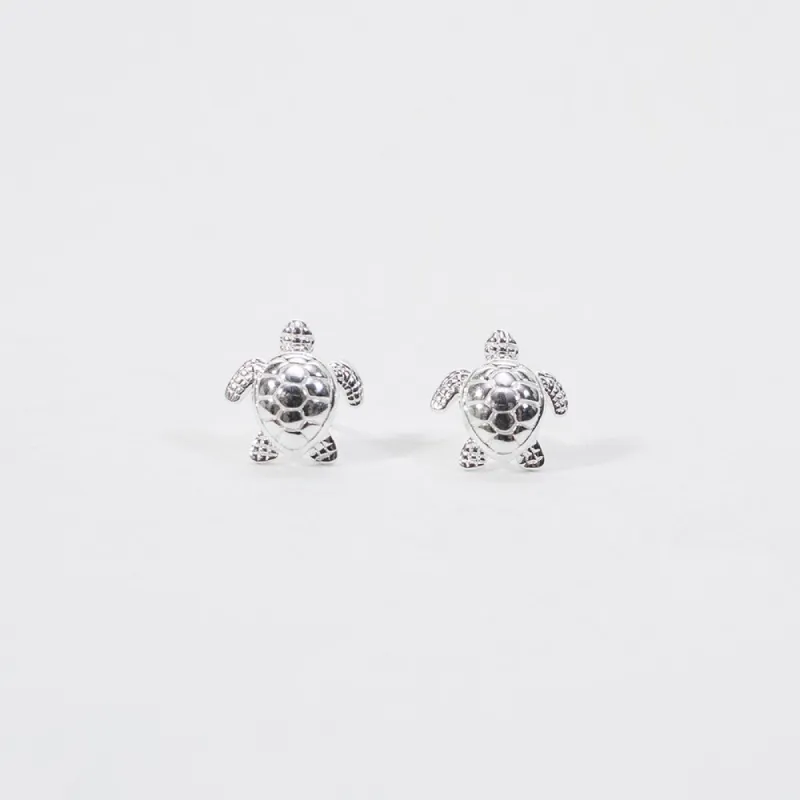 Silver Turtle Studs sold by Silver Lotus