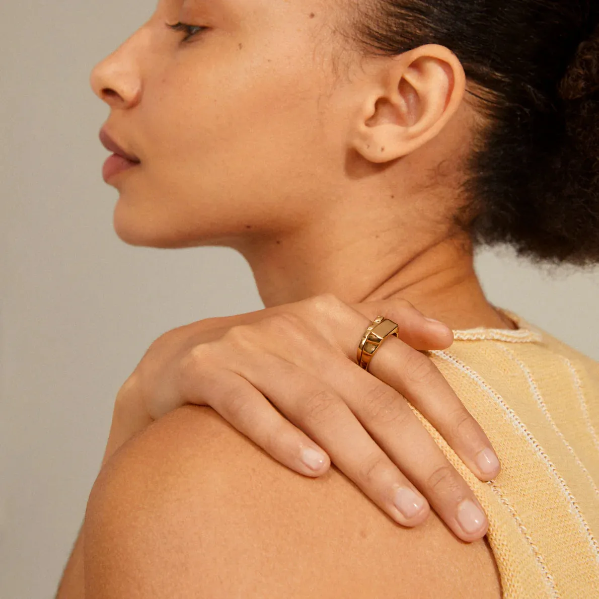 Blink Gold Plated Ring Set sold by Silver Lotus product image thumbnail 2