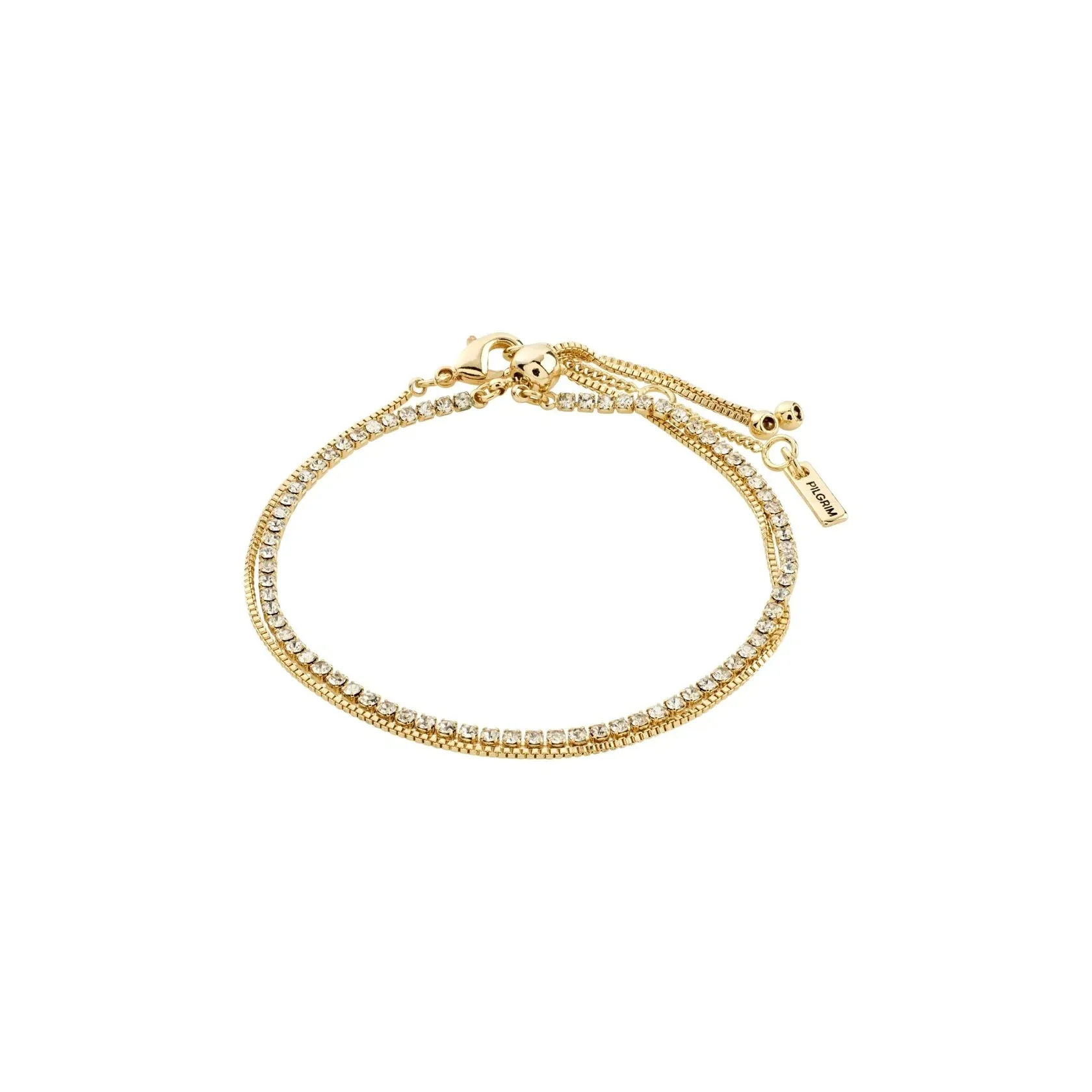 Mille Gold Plated Crystal Bracelet sold by Silver Lotus