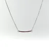 Rose Gold Vermeil Mini Curve Necklace sold by Silver Lotus