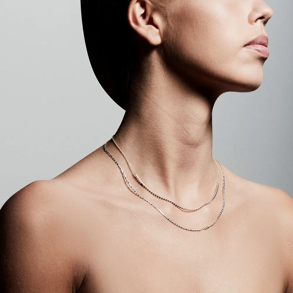 Cherished Silver Plated Crystal Necklace sold by Silver Lotus product image thumbnail 2