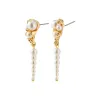 Penny Gold Plated Pearl Earrings sold by Silver Lotus