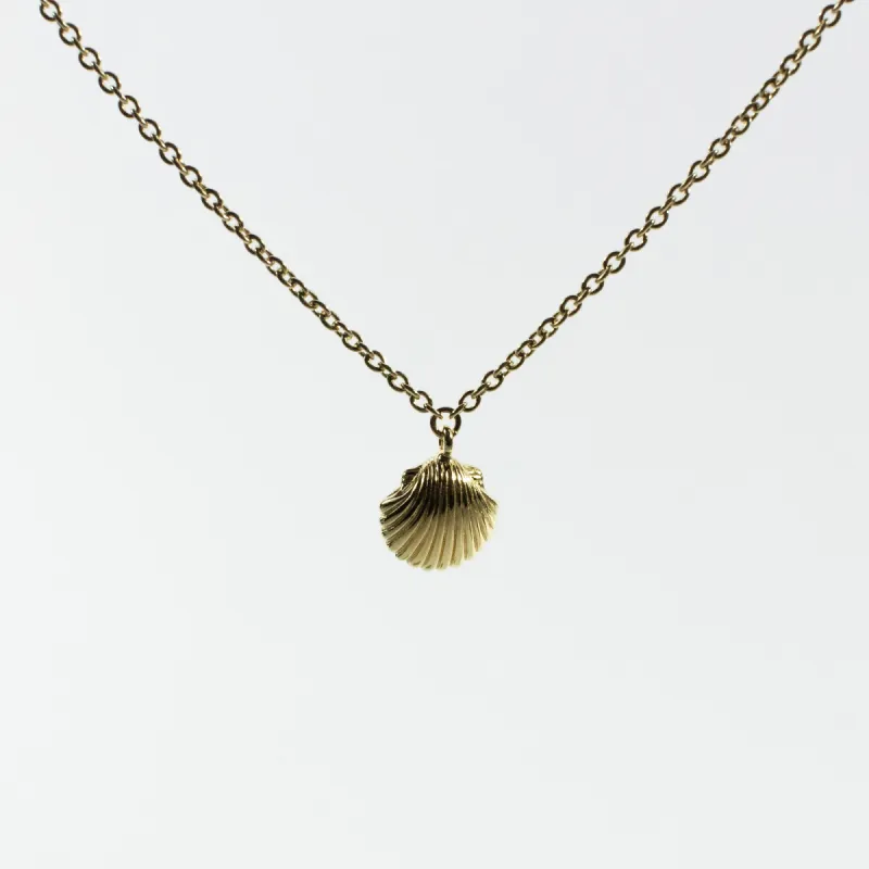 Gold Vermeil Shell Necklace sold by Silver Lotus