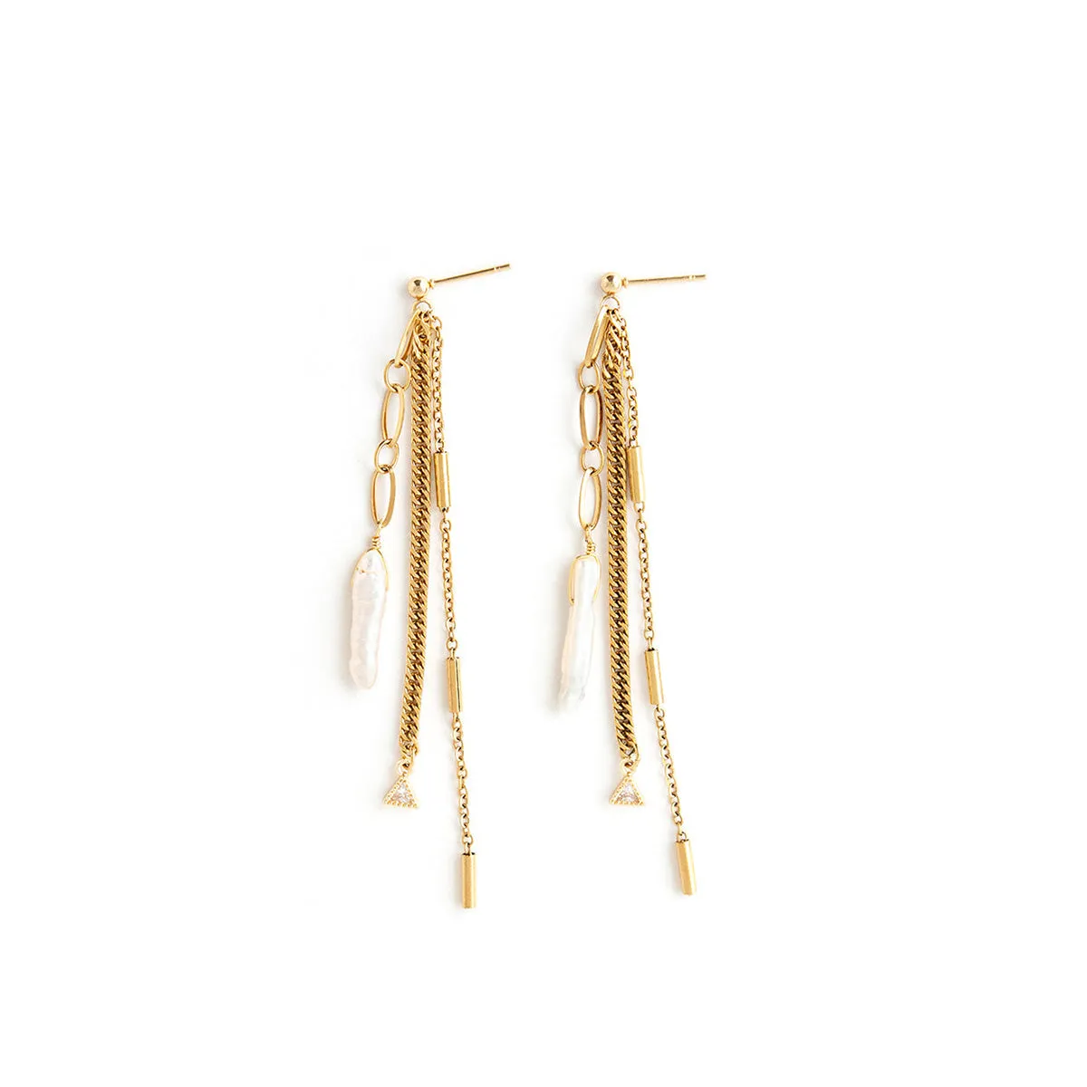 Trellis Gold Earrings sold by Silver Lotus