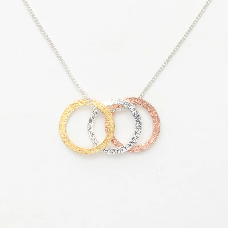 Stella Triple Ring Necklace sold by Silver Lotus