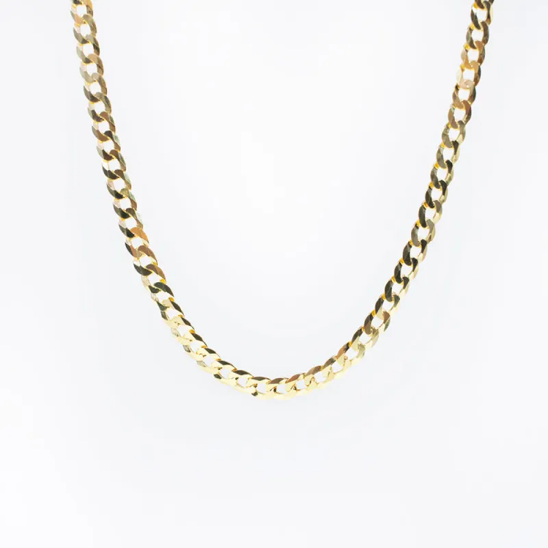 Gold Plated Flat Curb Choker sold by Silver Lotus