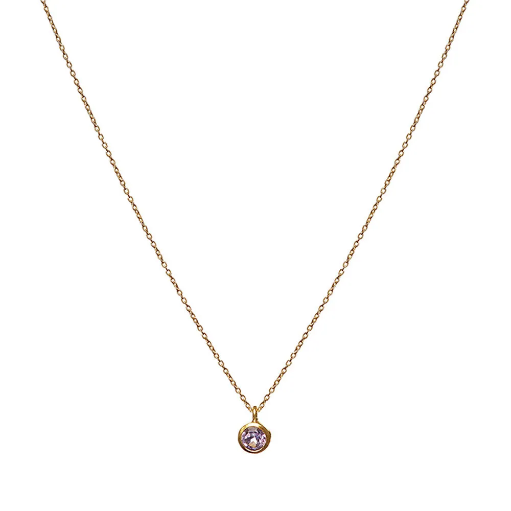 February Birthstone Necklace sold by Silver Lotus product image thumbnail 4