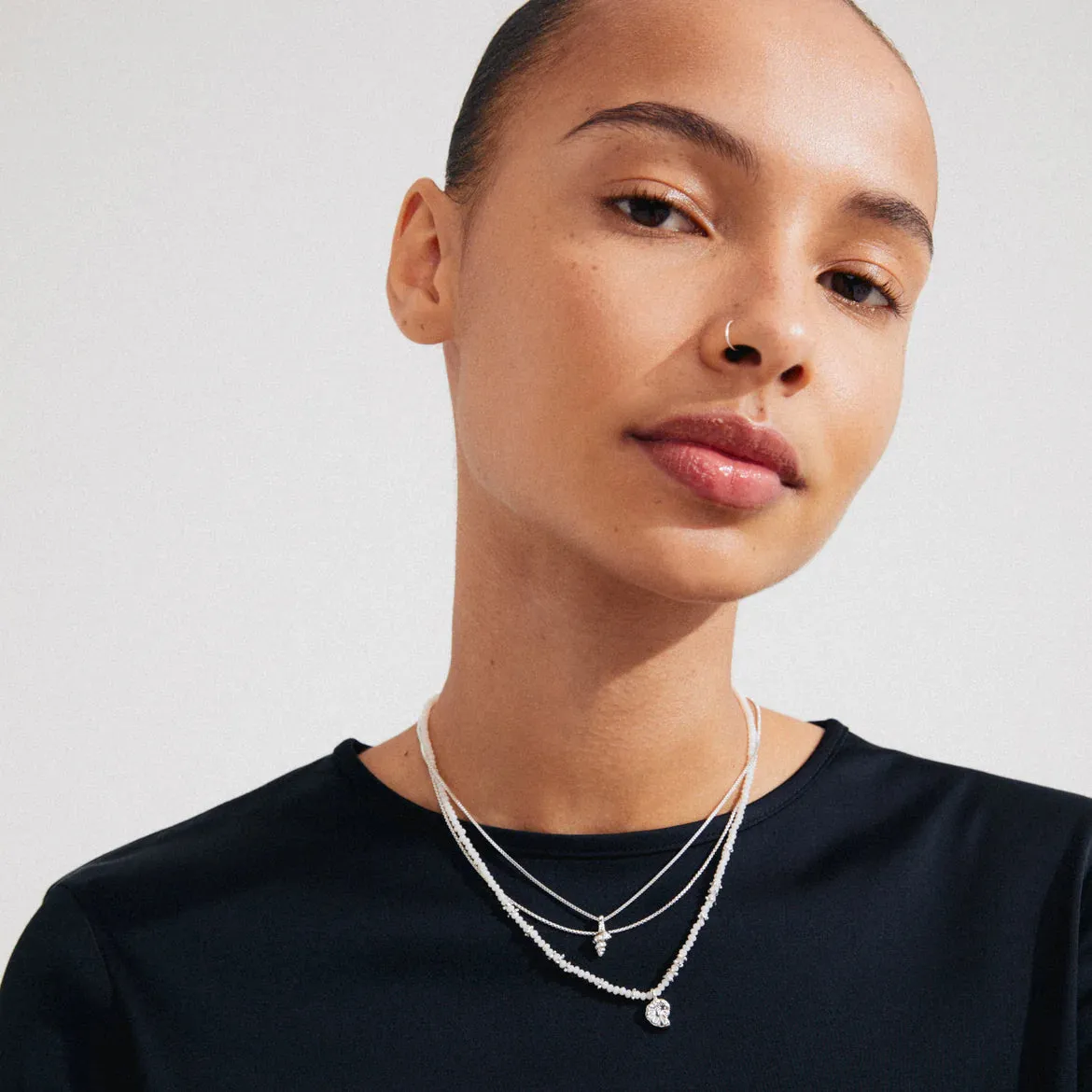 Sea Silver Plated 3-in-1 Necklace Set sold by Silver Lotus product image thumbnail 2