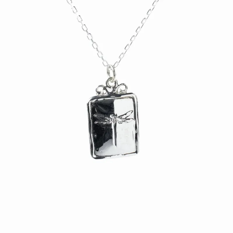 Medium Silver Dragonfly Necklace sold by Silver Lotus