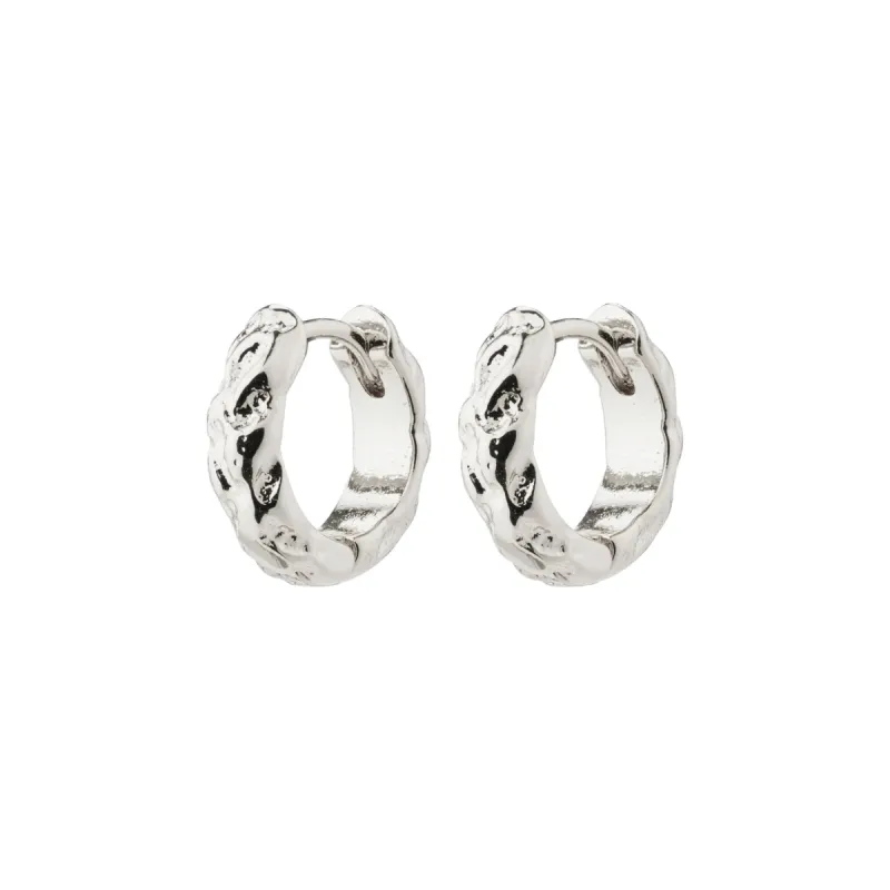 Carla Silver Plated Hoops sold by Silver Lotus