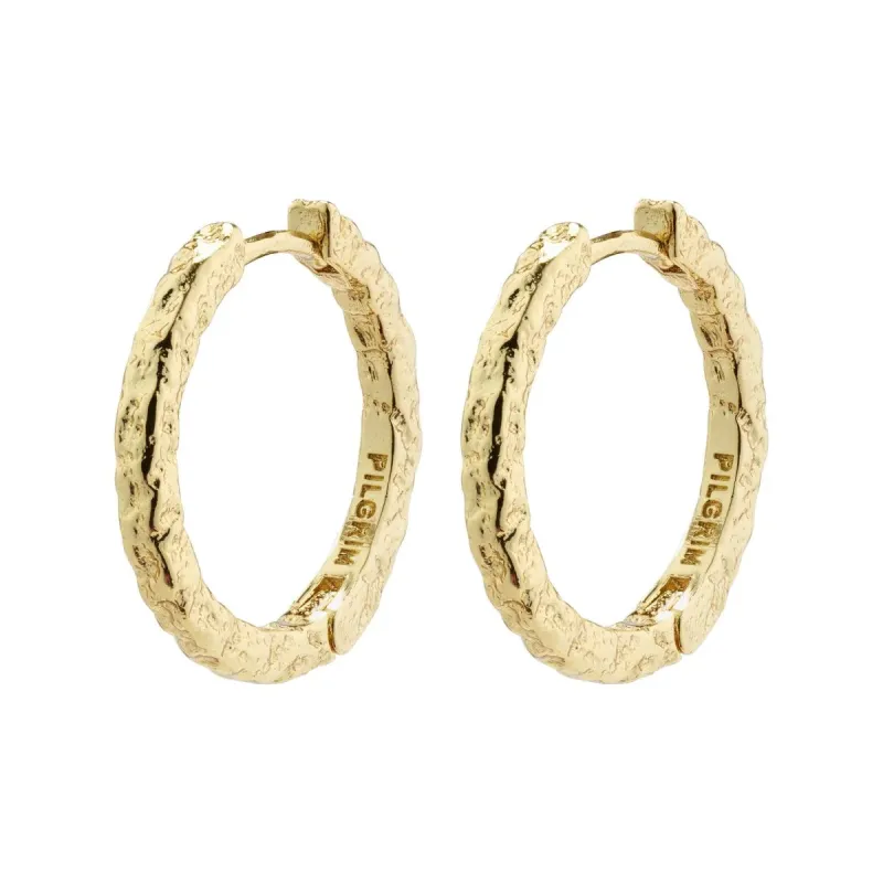 Elanor Gold Plated Hoops sold by Silver Lotus