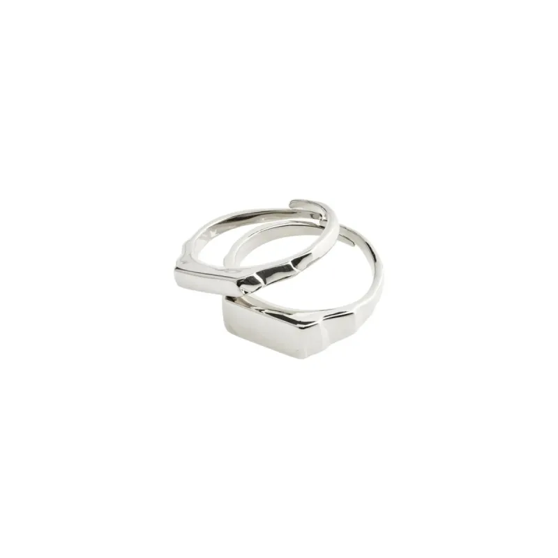 Blink Silver Plated Ring Set sold by Silver Lotus