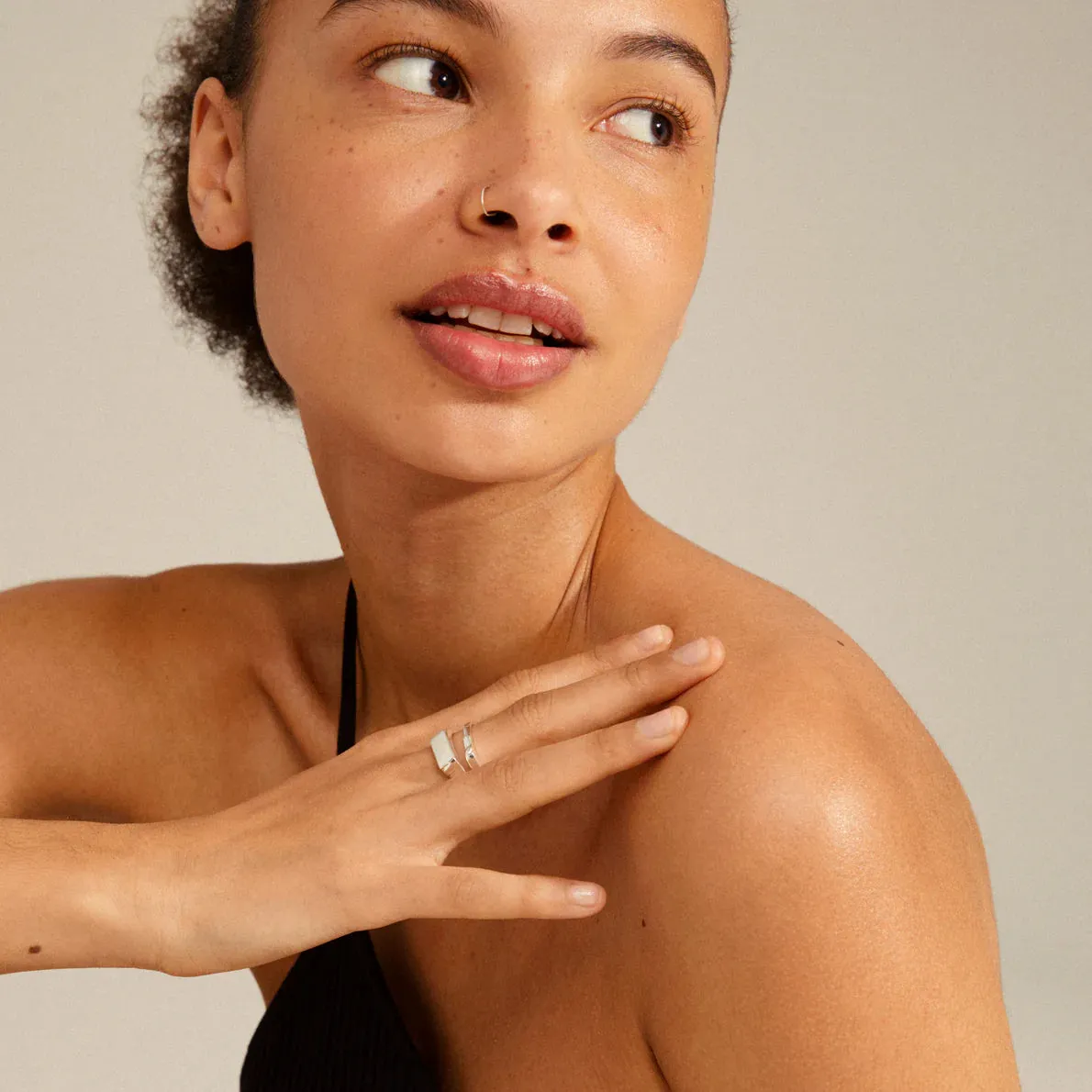 Blink Silver Plated Ring Set sold by Silver Lotus product image thumbnail 2