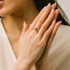 Gold Plated Twinkle Dome Ring sold by Silver Lotus