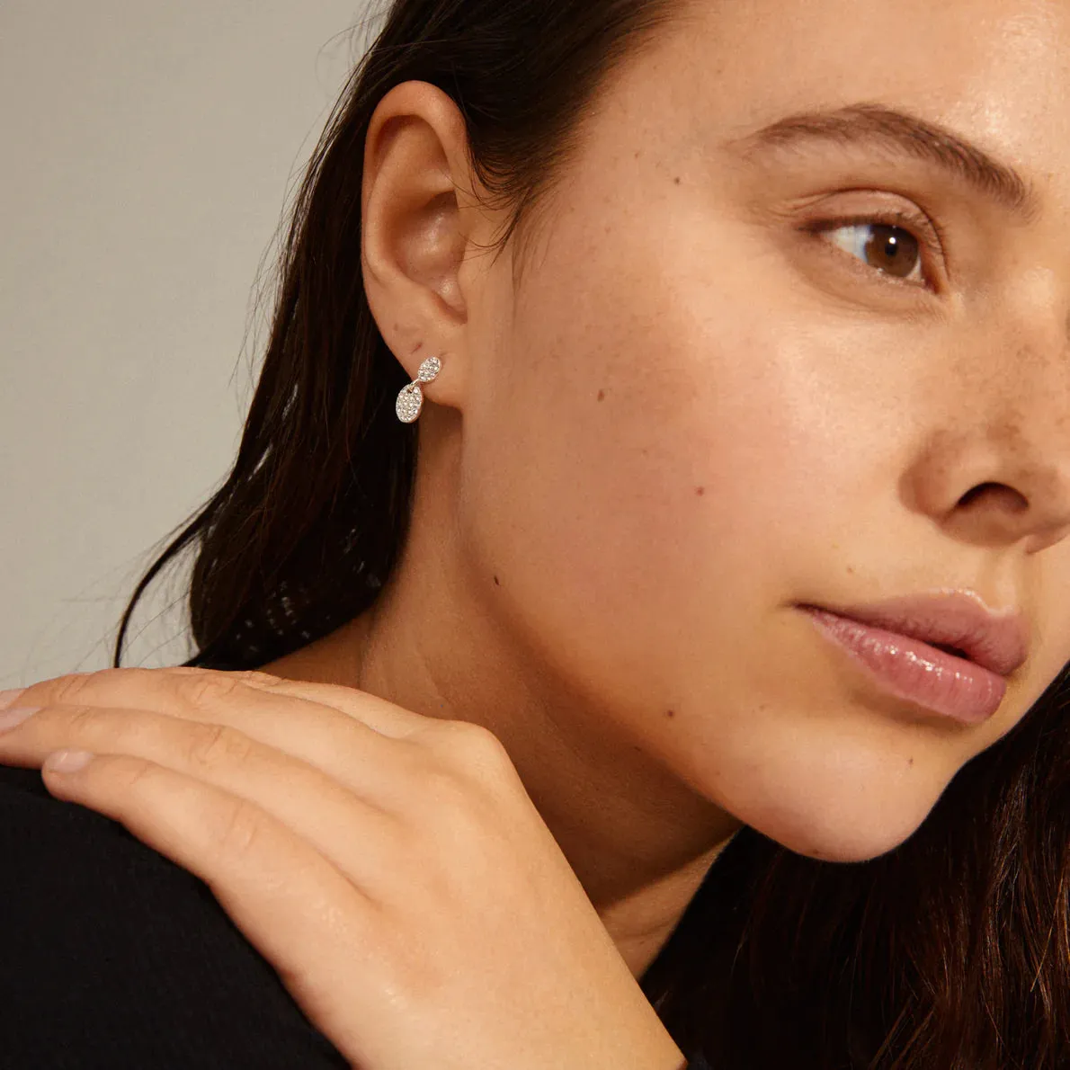 Beat Silver Plated Crystal Studs sold by Silver Lotus product image thumbnail 2