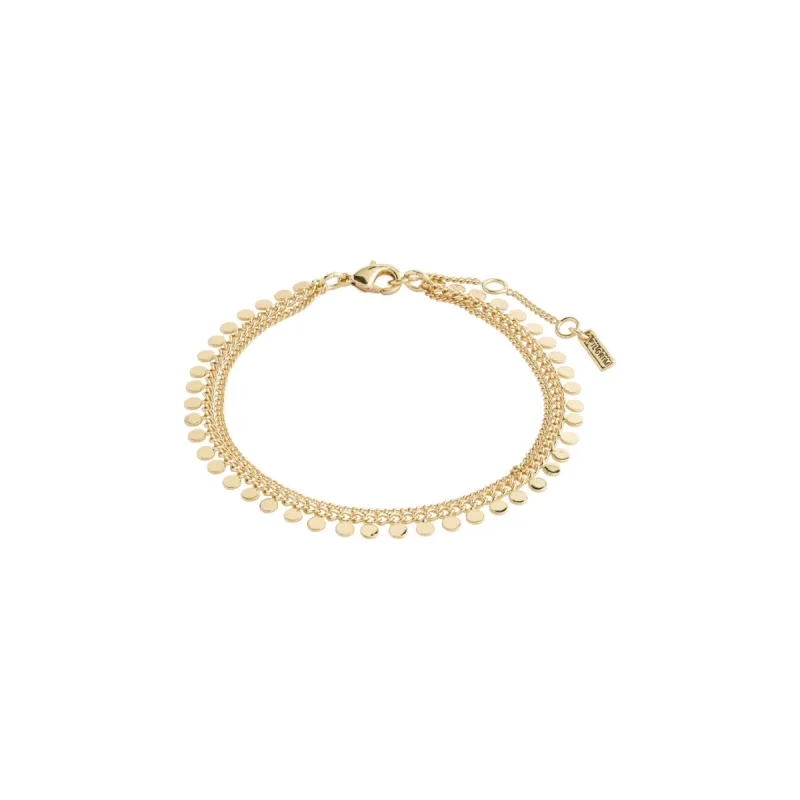 Bloom Gold Plated Bracelet made by Pilgrim