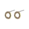 Tessa Gold Plated Crystal Studs sold by Silver Lotus