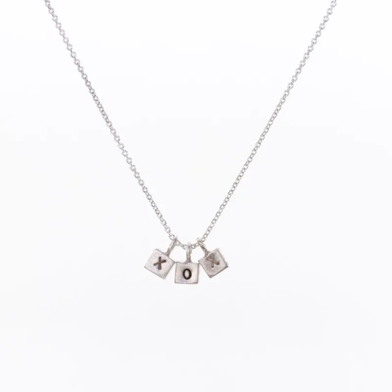 XOX Trio Cube Necklace sold by Silver Lotus