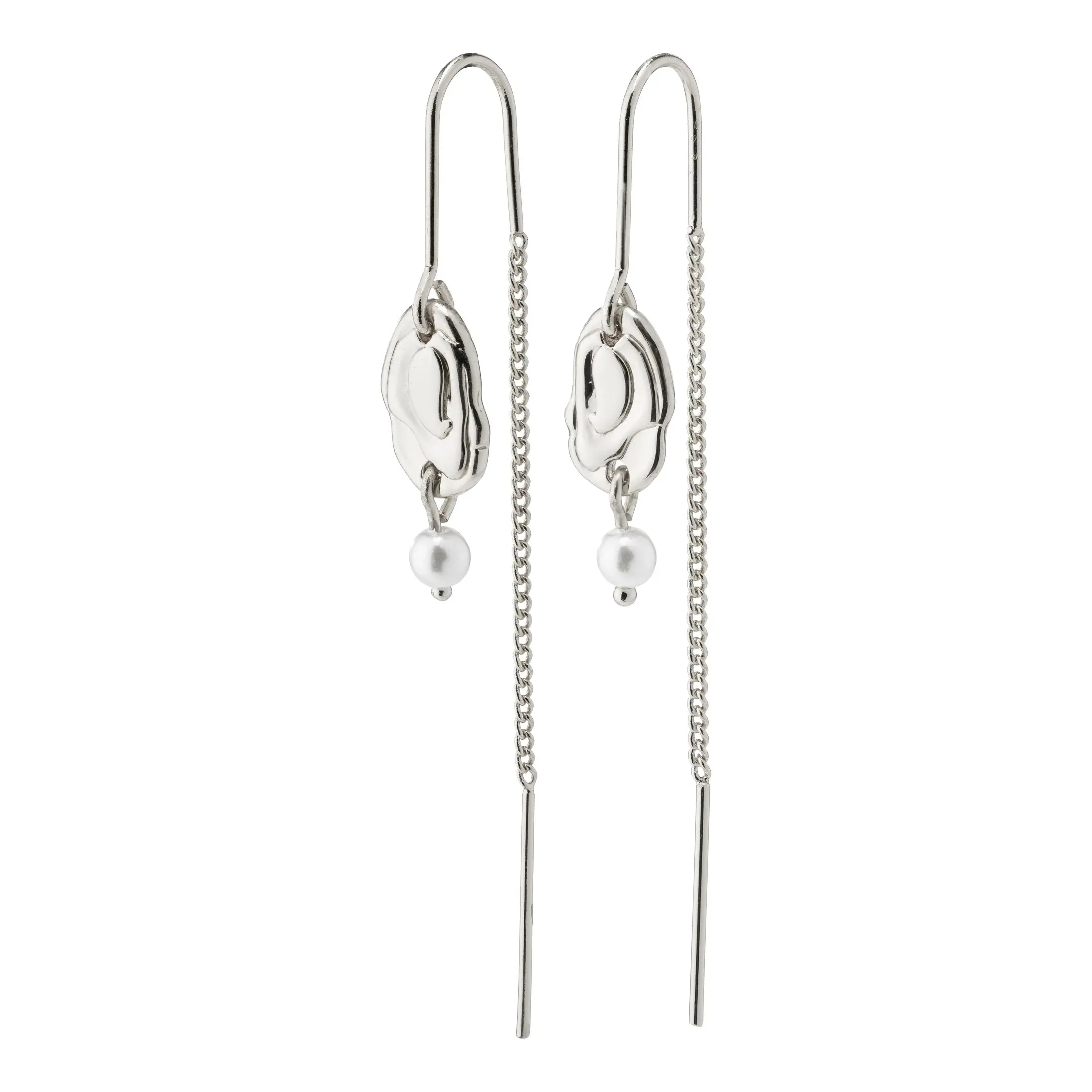 Emilie Silver Plated Pull Through Earrings sold by Silver Lotus