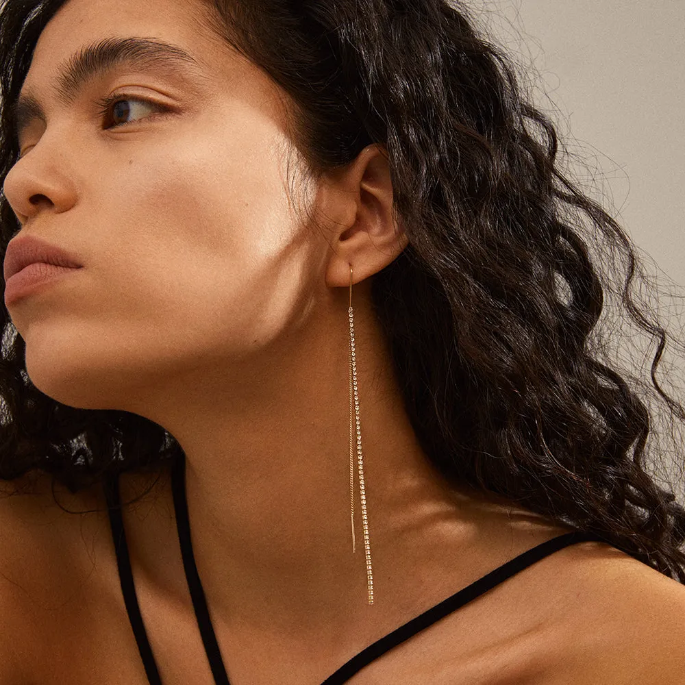 Amelie Gold Plated Crystal Earrings sold by Silver Lotus product image thumbnail 2