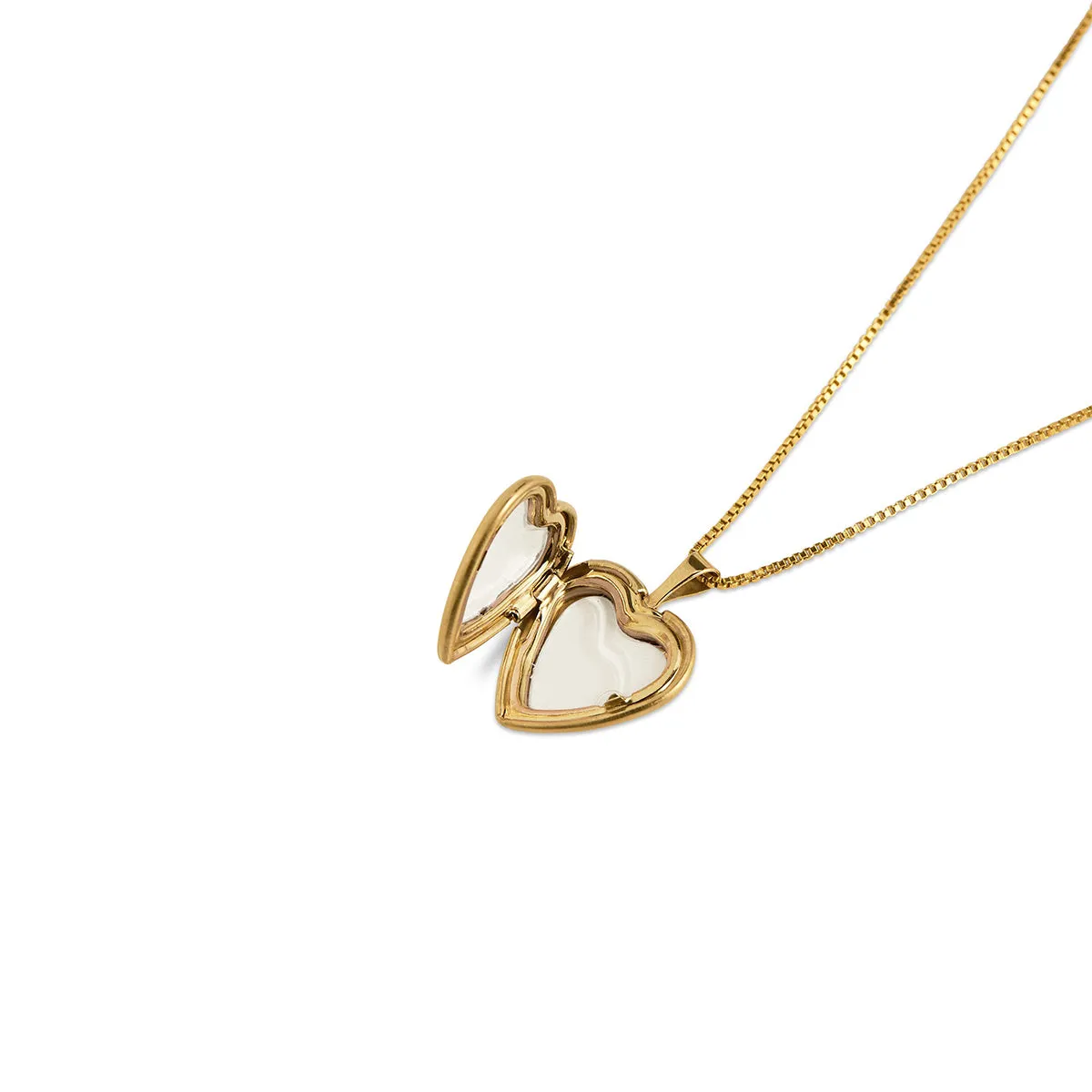 Classic Gold Heart Locket sold by Silver Lotus product image thumbnail 5
