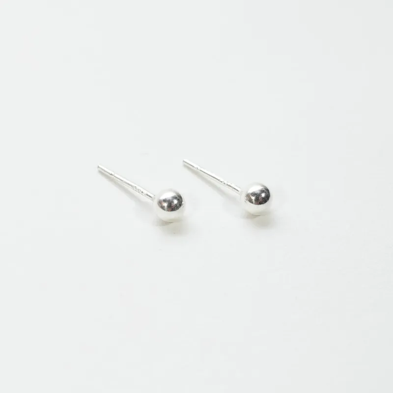 Silver Ball Studs sold by Silver Lotus