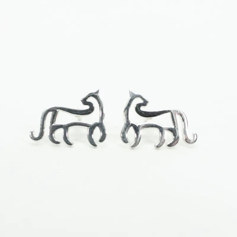 Silver Year of the Tiger Studs sold by Silver Lotus