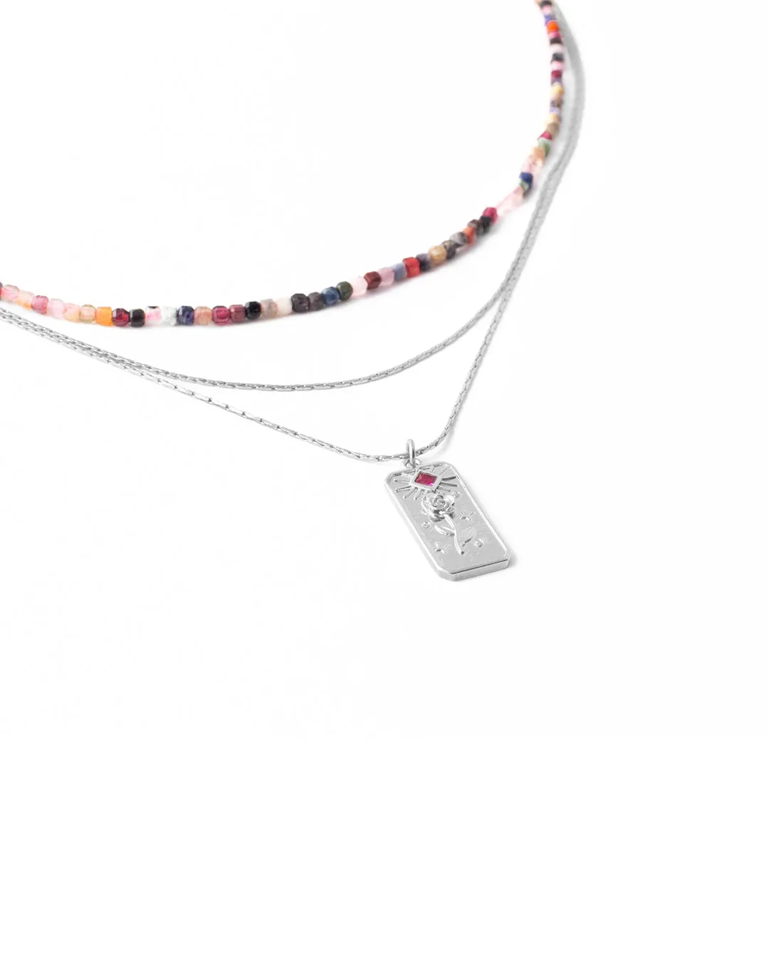 Pivoine Silver Necklace sold by Silver Lotus product image thumbnail 3