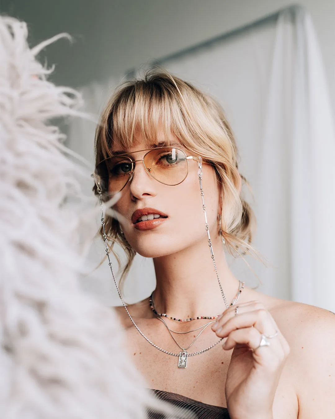 Pivoine Silver Necklace sold by Silver Lotus product image thumbnail 2