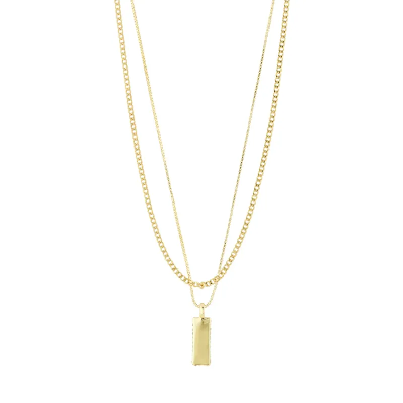 Star Gold Plated 2-in-1 Necklace Set sold by Silver Lotus