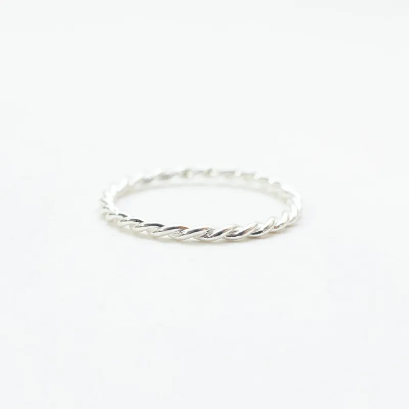 Twisted Silver Ring sold by Silver Lotus