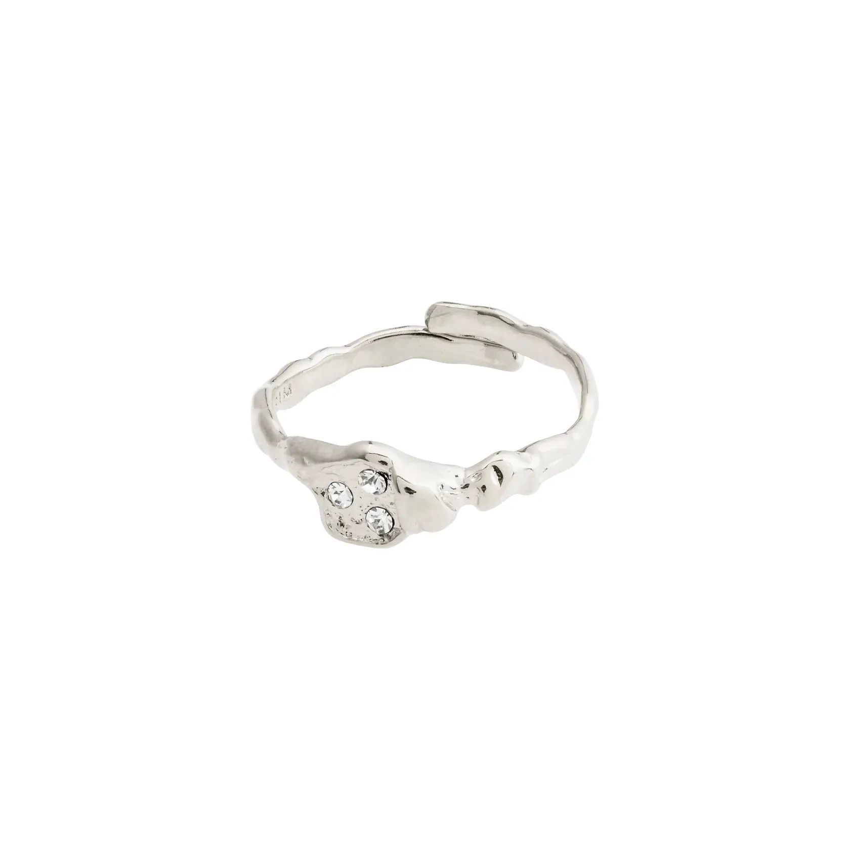 Breathe Silver Plated Crystal Ring sold by Silver Lotus