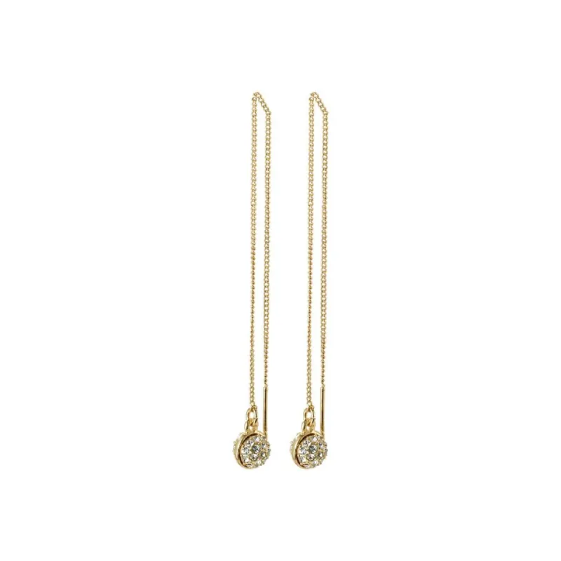 Heather Gold Plated Crystal Drop Earrings sold by Silver Lotus