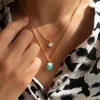 Gold Vermeil Oval Amazonite Necklace sold by Silver Lotus