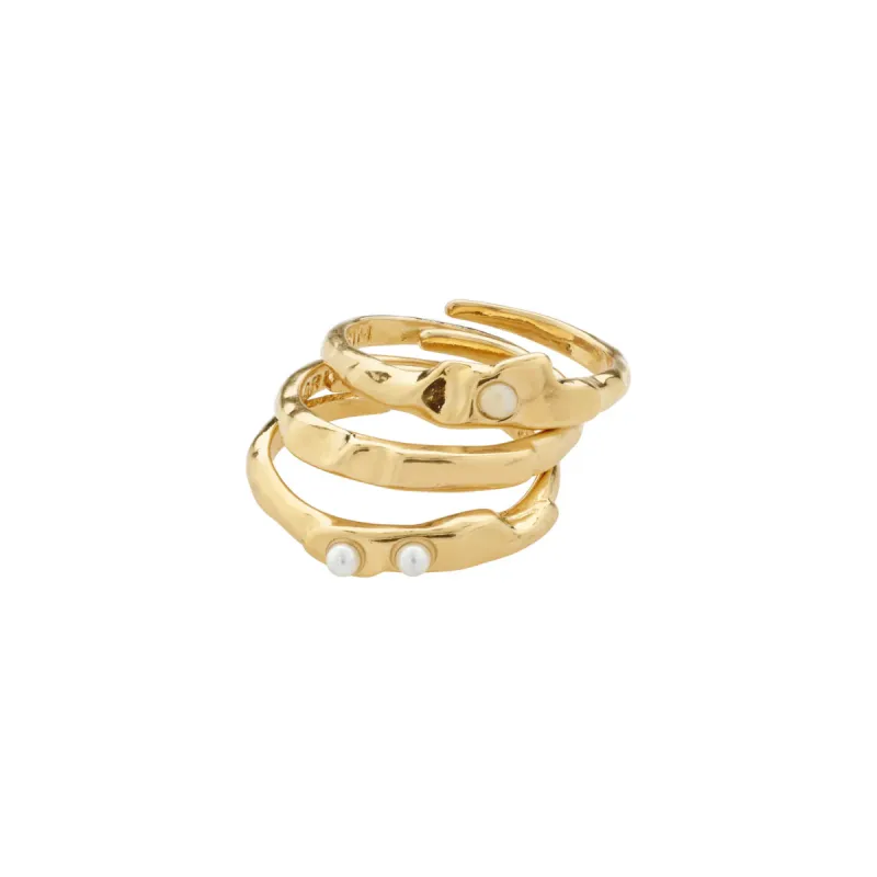 Trust Gold Plated Ring Set sold by Silver Lotus