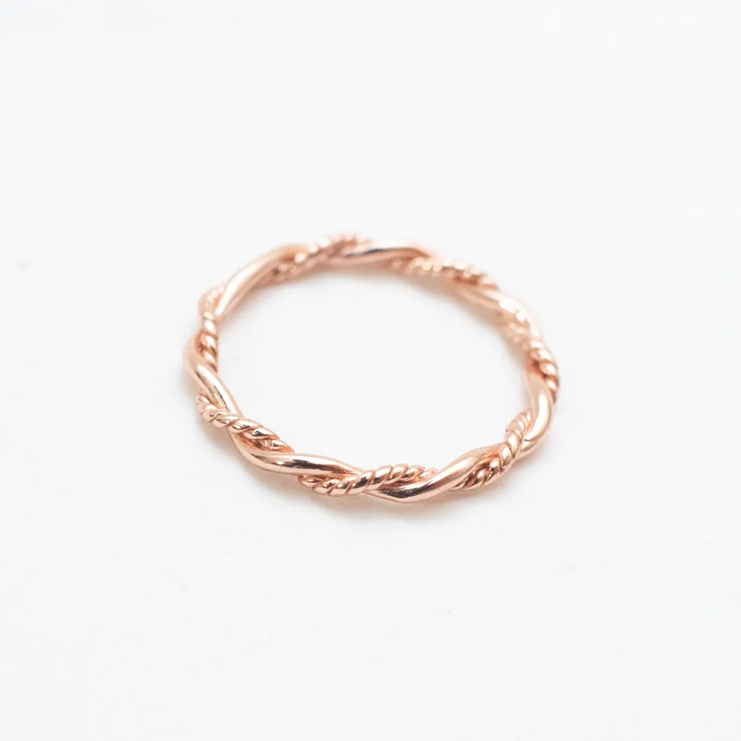 Rose Gold Plated Double Twisted Ring sold by Silver Lotus product image thumbnail 4
