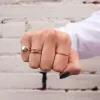 Rose Gold Plated Double Twisted Ring sold by Silver Lotus